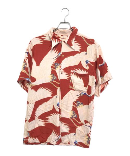 Sun Surf（サンサーフ）Sun Surf (サンサーフ) アロハシャツ レッド サイズ:表記なしの古着・服飾アイテム