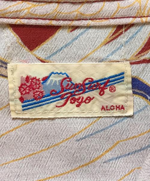 Sun Surf（サンサーフ）Sun Surf (サンサーフ) アロハシャツ レッド サイズ:表記なしの古着・服飾アイテム