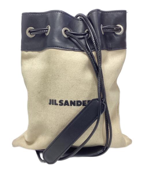 JIL SANDER+（ジルサンダープラス）JIL SANDER+ (ジルサンダープラス) キャンバスショルダーバッグの古着・服飾アイテム