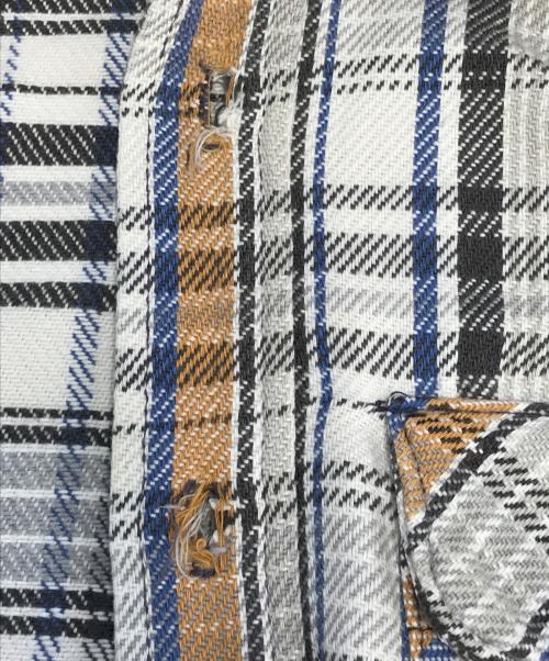 FIVE BROTHER（ファイブブラザー）FIVE BROTHER (ファイブブラザー) チェックネルシャツ ベージュ サイズ:Lの古着・服飾アイテム