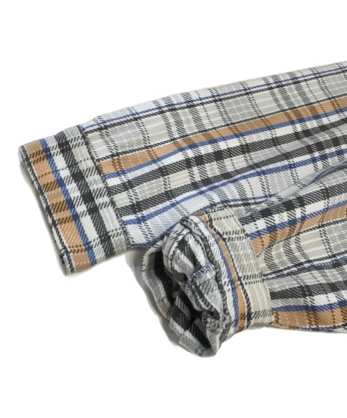 FIVE BROTHER（ファイブブラザー）FIVE BROTHER (ファイブブラザー) チェックネルシャツ ベージュ サイズ:Lの古着・服飾アイテム