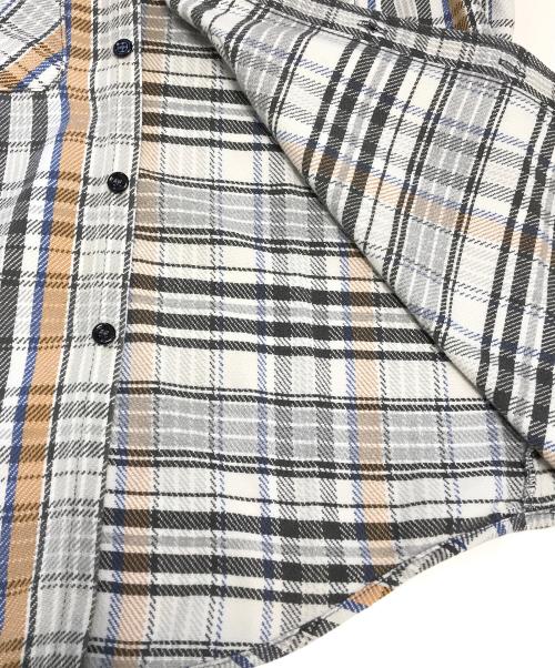 FIVE BROTHER（ファイブブラザー）FIVE BROTHER (ファイブブラザー) チェックネルシャツ ベージュ サイズ:Lの古着・服飾アイテム