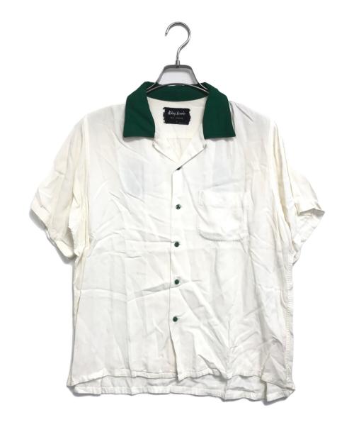 KING LOUIE（キングルイ）KING LOUIE (キングルイ) 半袖レーヨンボーリングシャツ ホワイト サイズ:Ⅼの古着・服飾アイテム