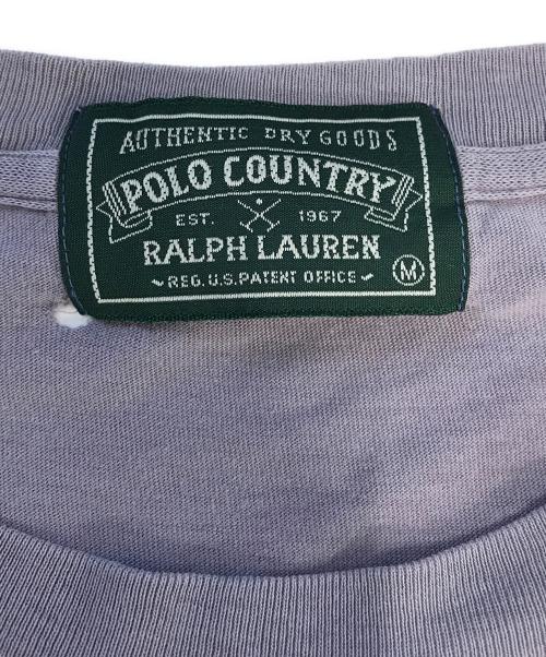POLO COUNTRY（ポロカントリー）POLO COUNTRY (ポロカントリー) ポケットTシャツ パープル サイズ:Mの古着・服飾アイテム
