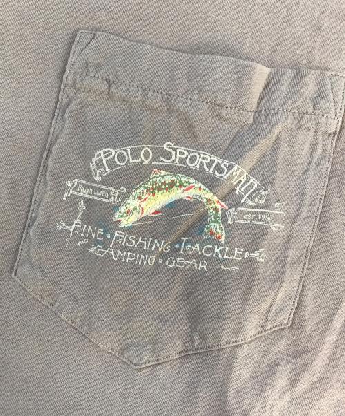 POLO COUNTRY（ポロカントリー）POLO COUNTRY (ポロカントリー) ポケットTシャツ パープル サイズ:Mの古着・服飾アイテム