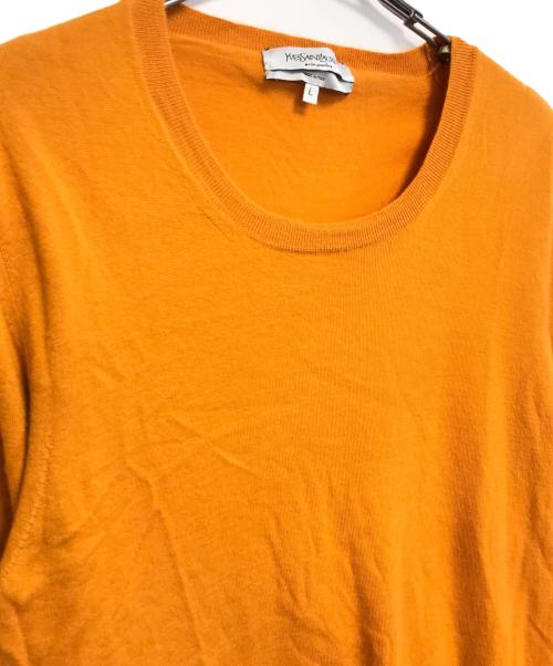 Yves Saint Laurent（イヴサンローラン）Yves Saint Laurent (イヴサンローラン) カシミヤニット オレンジ サイズ:Ⅼの古着・服飾アイテム