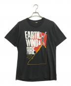 バンドTシャツバンドTシャツ）の古着「80s EARTH WIND&FIRE(アース・ウィンド・アンド・ファイアー) バンドTシャツ」｜ブラック