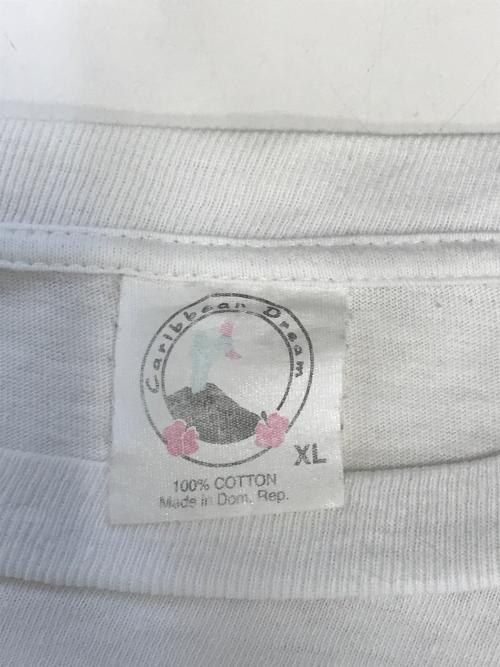 Carlbbean Dream（-）Carlbbean Dream (-) プリントTシャツ ホワイト サイズ:XLの古着・服飾アイテム