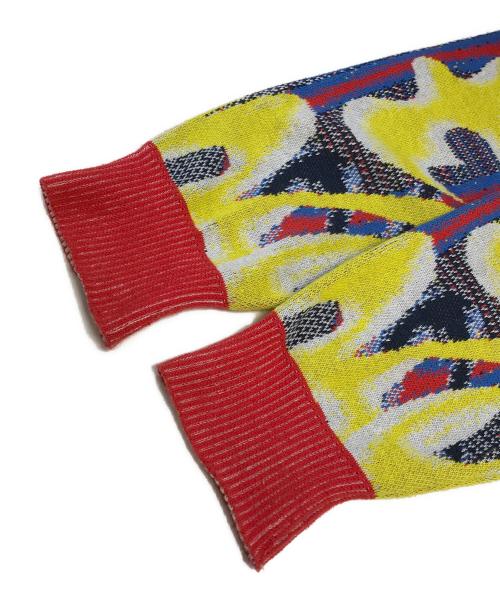 BLUEMARBLE（ブルーマーブル）BLUEMARBLE (ブルーマーブル) patterned jacquard zip-up hoodie マルチカラー サイズ:Ｍの古着・服飾アイテム