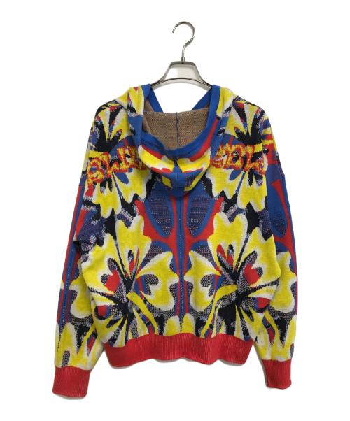 BLUEMARBLE（ブルーマーブル）BLUEMARBLE (ブルーマーブル) patterned jacquard zip-up hoodie マルチカラー サイズ:Ｍの古着・服飾アイテム