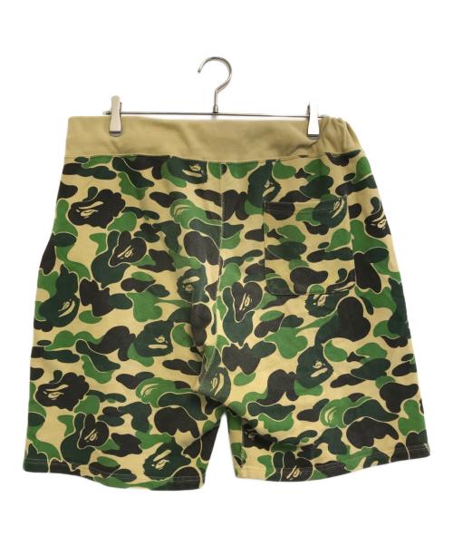 A BATHING APE（ア ベイシング エイプ）A BATHING APE (ア ベイシング エイプ) Camo Shark Sweat Shorts カーキ サイズ:2XLの古着・服飾アイテム