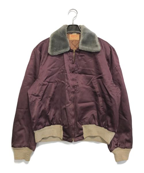 HERCULES（ヘラクレス）HERCULES (ヘラクレス) 襟ボアジャケット ボルドー サイズ:表記なしの古着・服飾アイテム