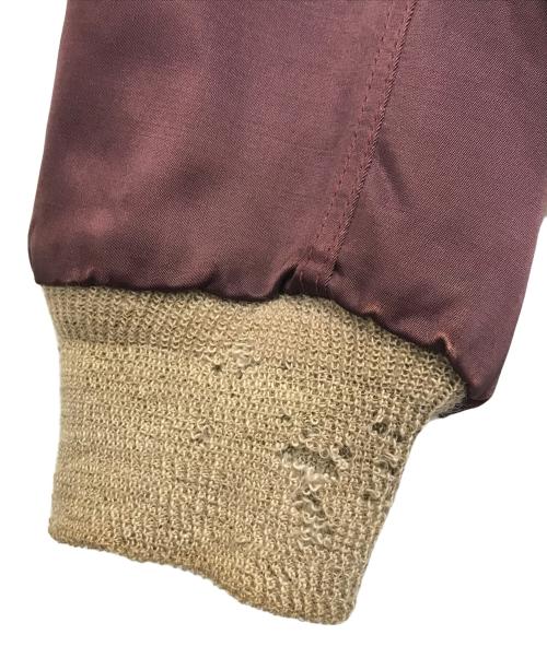 HERCULES（ヘラクレス）HERCULES (ヘラクレス) 襟ボアジャケット ボルドー サイズ:表記なしの古着・服飾アイテム