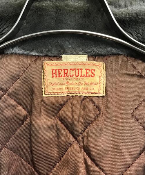 HERCULES（ヘラクレス）HERCULES (ヘラクレス) 襟ボアジャケット ボルドー サイズ:表記なしの古着・服飾アイテム