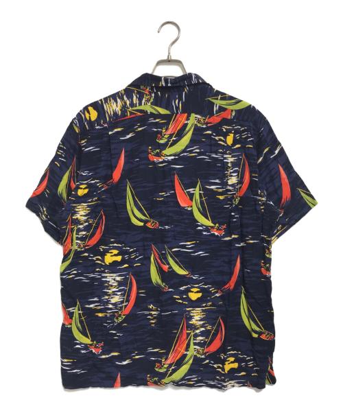 POLO RALPH LAUREN（ポロ・ラルフローレン）POLO RALPH LAUREN (ポロ・ラルフローレン) アロハシャツ ネイビー サイズ:Lの古着・服飾アイテム