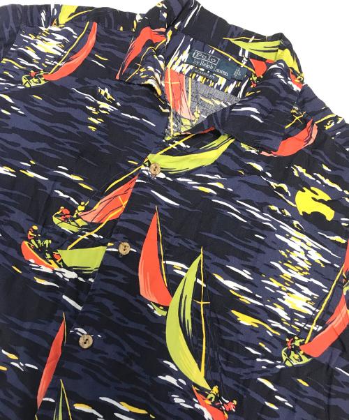 POLO RALPH LAUREN（ポロ・ラルフローレン）POLO RALPH LAUREN (ポロ・ラルフローレン) アロハシャツ ネイビー サイズ:Lの古着・服飾アイテム