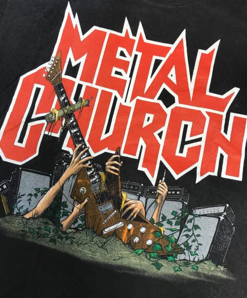 バンドTシャツ（バンドTシャツ）バンドTシャツ (バンドTシャツ) 90s METAL CHURCH(メタル・チャーチ) バンドTシャツ ブラック サイズ:Lの古着・服飾アイテム