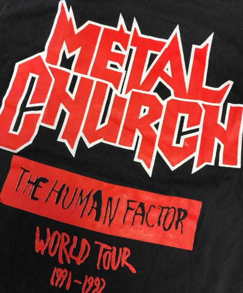 バンドTシャツ（バンドTシャツ）バンドTシャツ (バンドTシャツ) 90s METAL CHURCH(メタル・チャーチ) バンドTシャツ ブラック サイズ:Lの古着・服飾アイテム