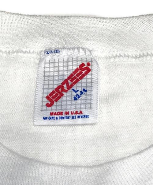 キャラクターTシャツ（キャラクターTシャツ）キャラクターTシャツ (キャラクターTシャツ) 90s BAT MAN(バットマン) キャラクターTシャツ ホワイト サイズ:Lの古着・服飾アイテム