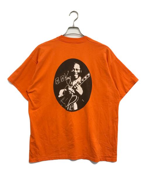 アーティストTシャツ（アーティストTシャツ）アーティストTシャツ (アーティストTシャツ) B.B.,KING(B.B.キング) アーティストTシャツ オレンジ サイズ:XLの古着・服飾アイテム
