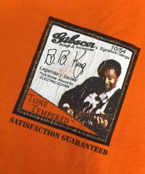 アーティストTシャツ（アーティストTシャツ）アーティストTシャツ (アーティストTシャツ) B.B.,KING(B.B.キング) アーティストTシャツ オレンジ サイズ:XLの古着・服飾アイテム