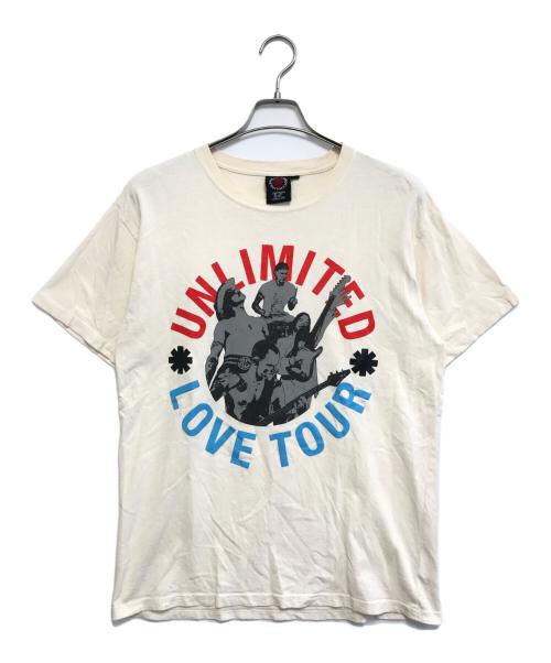 バンドTシャツ（バンドTシャツ）バンドTシャツ (バンドTシャツ) Red Hot Chili Peppers(レッド・ホット・チリ・ペッパーズ) バンドTシャツ ベージュ サイズ:Mの古着・服飾アイテム