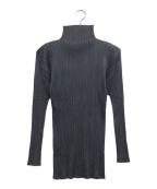 PLEATS PLEASEプリーツプリーズ）の古着「プリーツブラウス」｜ブラック