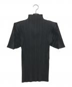 PLEATS PLEASEプリーツプリーズ）の古着「プリーツブラウス」｜ブラック