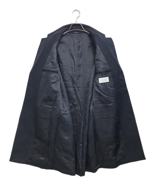 Maison Margiela（メゾンマルジェラ）Maison Margiela (メゾンマルジェラ) シングルウールチェスターコート ネイビー サイズ:46の古着・服飾アイテム