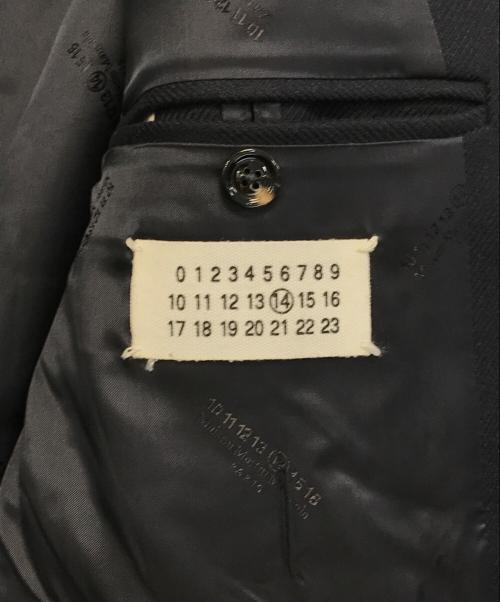 Maison Margiela（メゾンマルジェラ）Maison Margiela (メゾンマルジェラ) シングルウールチェスターコート ネイビー サイズ:46の古着・服飾アイテム