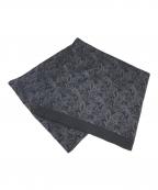 COMME des GARCONS HOMMEコムデギャルソン オム）の古着「80's ペイズリー柄スカーフ」｜ブラック