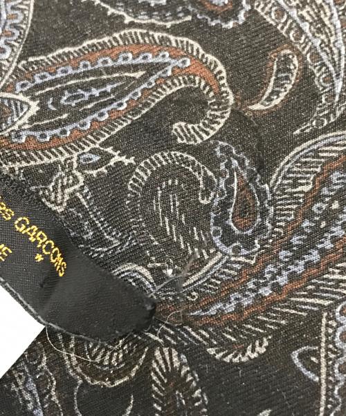 COMME des GARCONS HOMME（コムデギャルソン オム）COMME des GARCONS HOMME (コムデギャルソン オム) 80's ペイズリー柄スカーフ ブラック サイズ:表記なしの古着・服飾アイテム