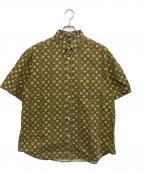 stussyステューシー）の古着「半袖ボタンダウンシャツ」｜ベージュ