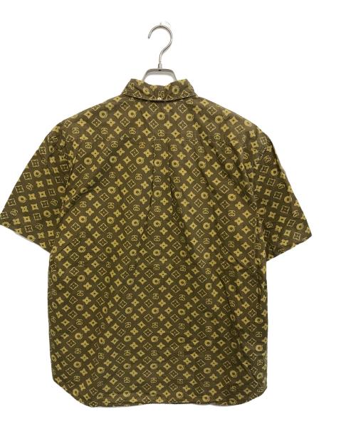 stussy（ステューシー）stussy (ステューシー) 半袖ボタンダウンシャツ ベージュ サイズ:Lの古着・服飾アイテム