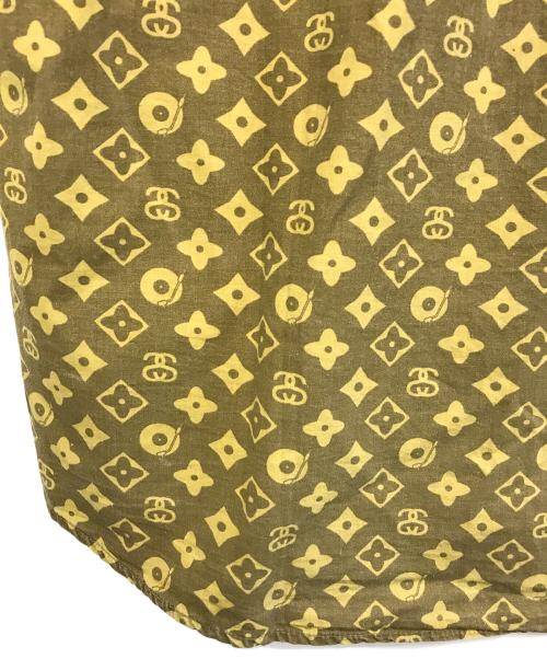 stussy（ステューシー）stussy (ステューシー) 半袖ボタンダウンシャツ ベージュ サイズ:Lの古着・服飾アイテム