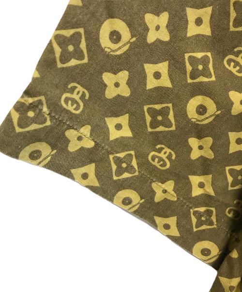 stussy（ステューシー）stussy (ステューシー) 半袖ボタンダウンシャツ ベージュ サイズ:Lの古着・服飾アイテム