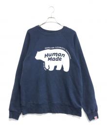HUMAN MADE（ヒューマンメイド）の古着「RAGLAN CREW NECK SWEATSHIRT」｜ネイビー