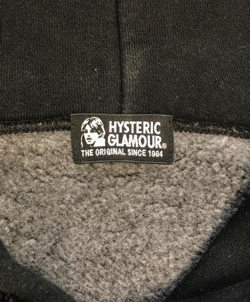 Hysteric Glamour（ヒステリックグラマー）Hysteric Glamour (ヒステリックグラマー) BEAR COOPERオーバーサイズパーカー ブラック サイズ:Mの古着・服飾アイテム