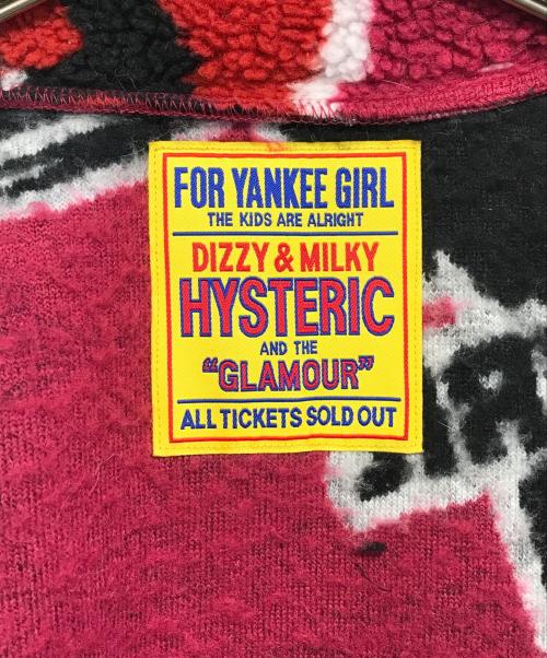 Hysteric Glamour（ヒステリックグラマー）Hysteric Glamour (ヒステリックグラマー) ROAD RUNNERS柄ジャカードベスト レッド サイズ:FREEの古着・服飾アイテム