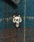 中古・古着 Hysteric Glamour (ヒステリックグラマー) SKULL PANDA刺繍オーバーサイズウール シャツジャケット ネイビー サイズ:FREE：18000円