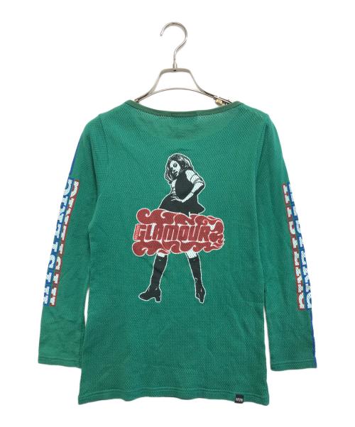 Hysteric Glamour（ヒステリックグラマー）Hysteric Glamour (ヒステリックグラマー) VIXEN GIRL Tシャツ カーキ サイズ:FREEの古着・服飾アイテム