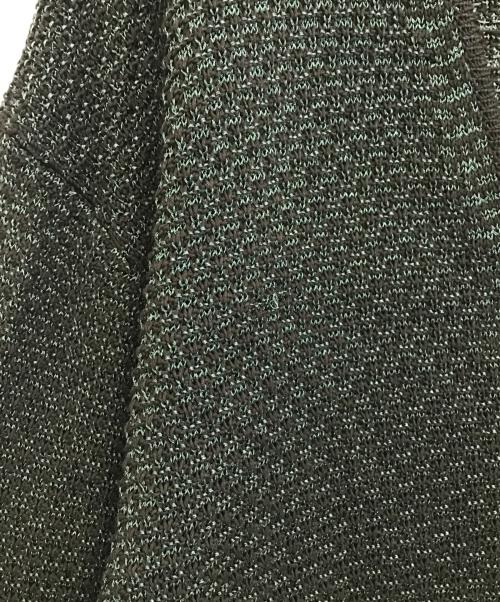 vainl archive（ヴァイナルアーカイブ）VAINL ARCHIVE (ヴァイナルアーカイブ) ジップアップニットカーディガン グリーン サイズ:Mの古着・服飾アイテム