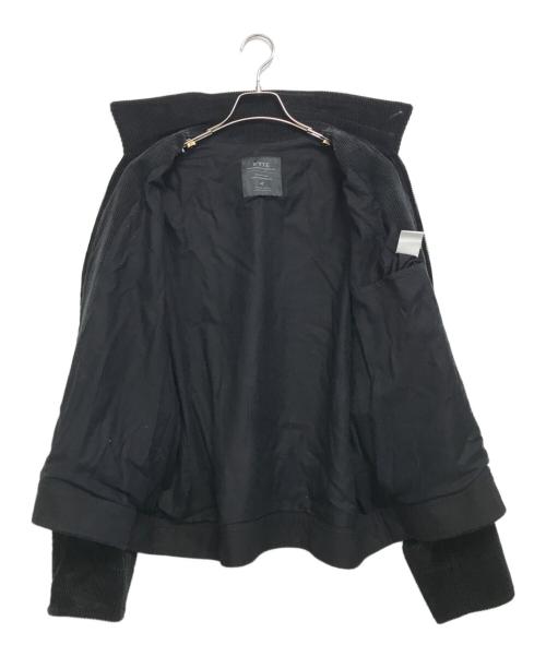 s'yte（サイト）s'yte (サイト) 6W SOCCER CORDUROY OVERSIZED ZIPPER BLOUSON ブラック サイズ:3の古着・服飾アイテム