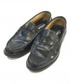 THE KENFORDケンフォード）の古着「ペイズリー柄ローファー」｜ブラック