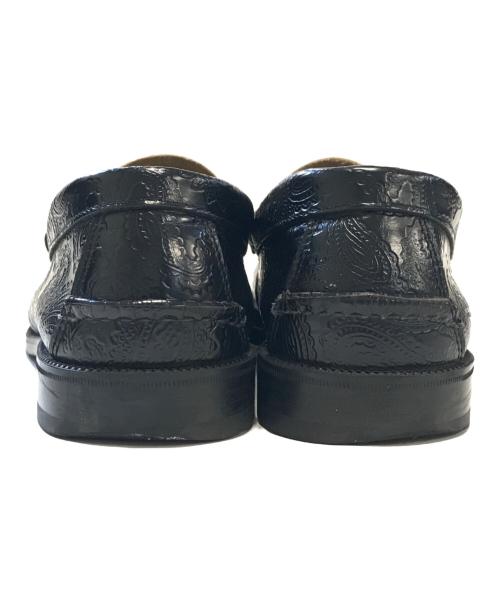 THE KENFORD（ケンフォード）The Kenford (ケンフォード) ペイズリー柄ローファー ブラック サイズ:25½の古着・服飾アイテム