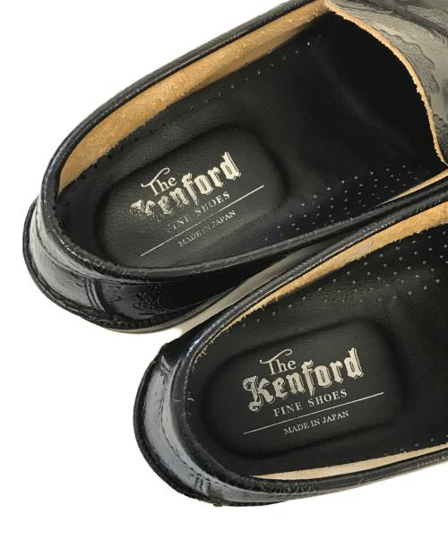 THE KENFORD（ケンフォード）The Kenford (ケンフォード) ペイズリー柄ローファー ブラック サイズ:25½の古着・服飾アイテム