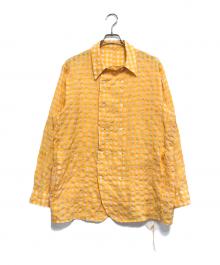 TOZAOU（トザオウ）の古着「Cock Lining Shirt」｜オレンジ