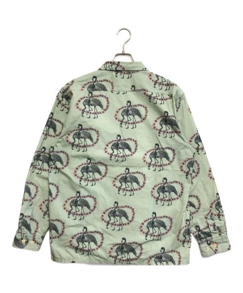 DRESS HIPPY（ドレスヒッピー）DRESS HIPPY (ドレスヒッピー) FLAMINGO L/S HAWAIIAN SHIRT ベージュ サイズ:Ｌの古着・服飾アイテム