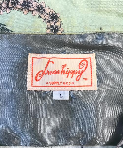 DRESS HIPPY（ドレスヒッピー）DRESS HIPPY (ドレスヒッピー) FLAMINGO L/S HAWAIIAN SHIRT ベージュ サイズ:Ｌの古着・服飾アイテム