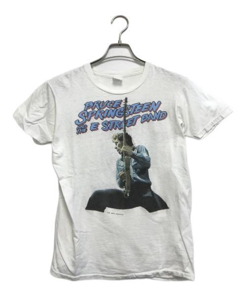 SCREEN STARS（スクリーンズスターズ）SCREEN STARS (スクリーンズスターズ) 80s BRUCE SPRINGSTEEN AND THE E STREET BAND(ブルース・スプリングスティーン & Eストリート・バンド) バンドTシャツ ホワイト サイズ:不明の古着・服飾アイテム